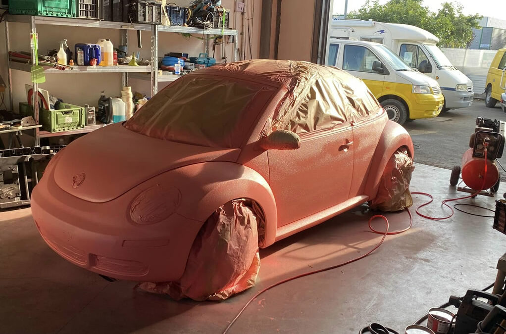 La new Beetle de Barbie