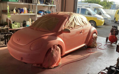 La new Beetle de Barbie